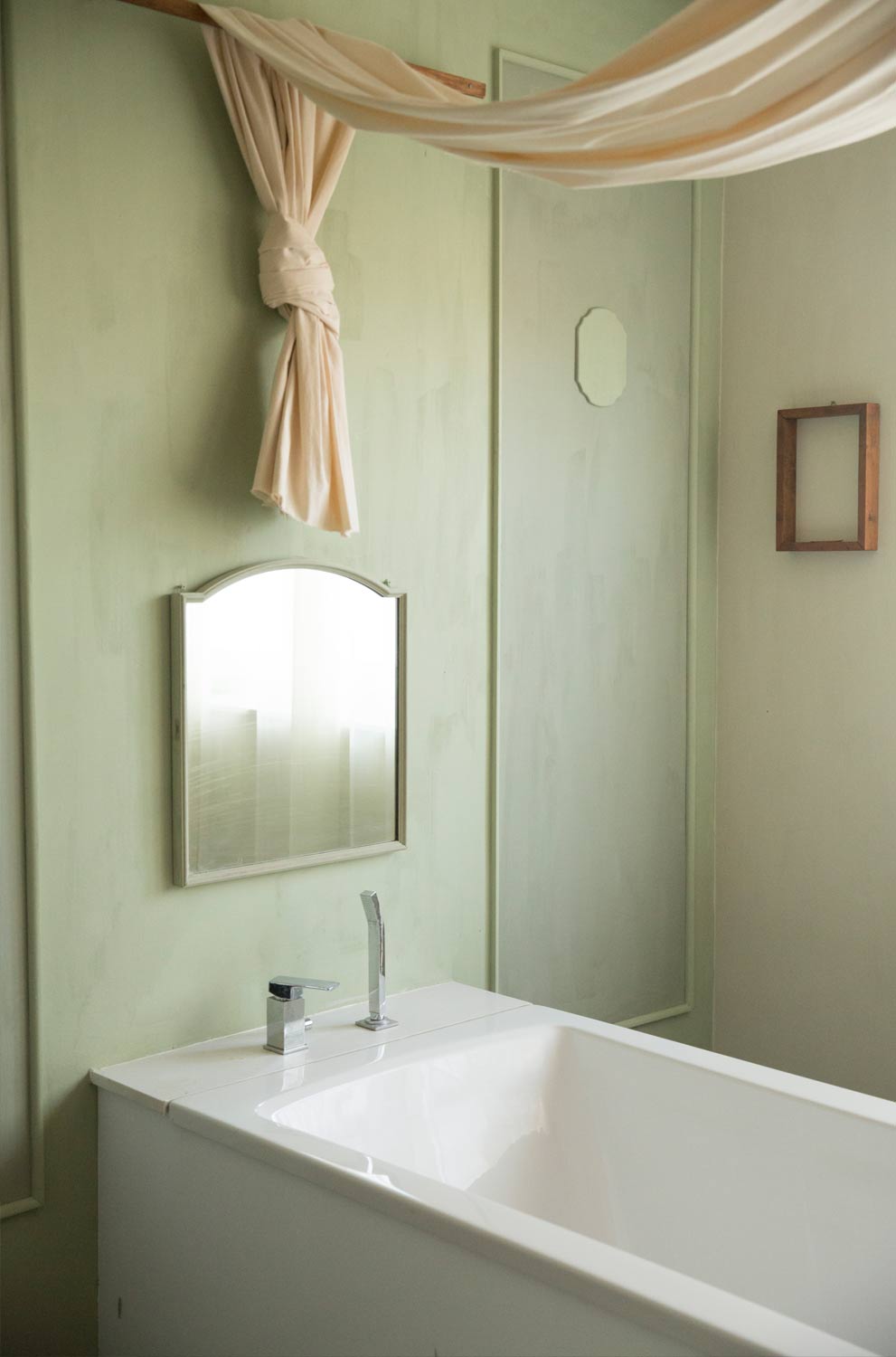 Bathroom in old flax farm
