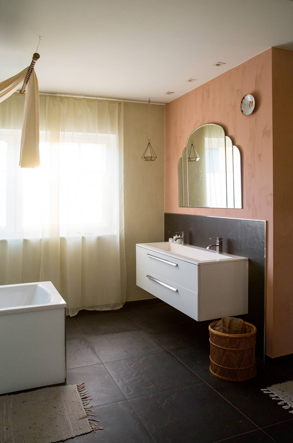 Bathroom in old flax farm