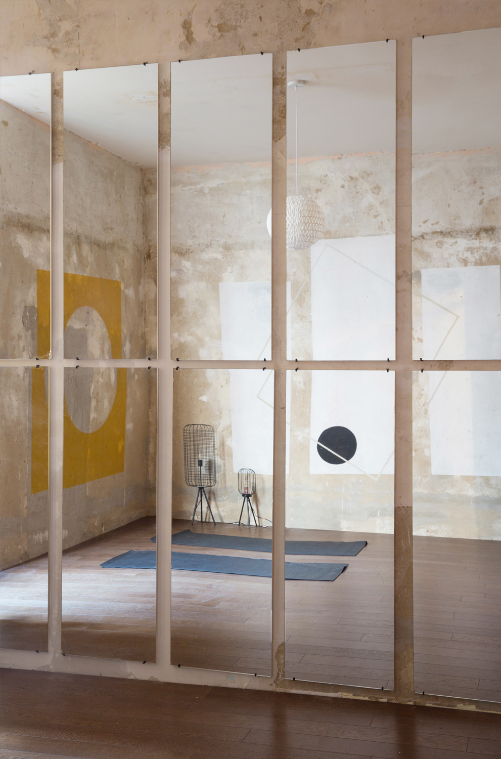 Yoga Schule Sprachen Language School project room interior design