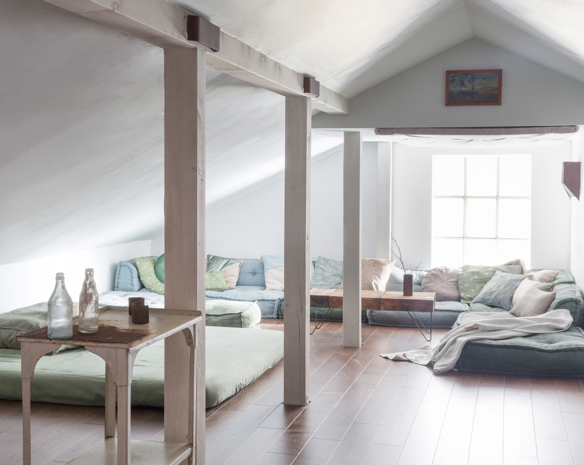 Atic Dachgeschoss ausgebauter Dachboden Interior Design Chilllounge