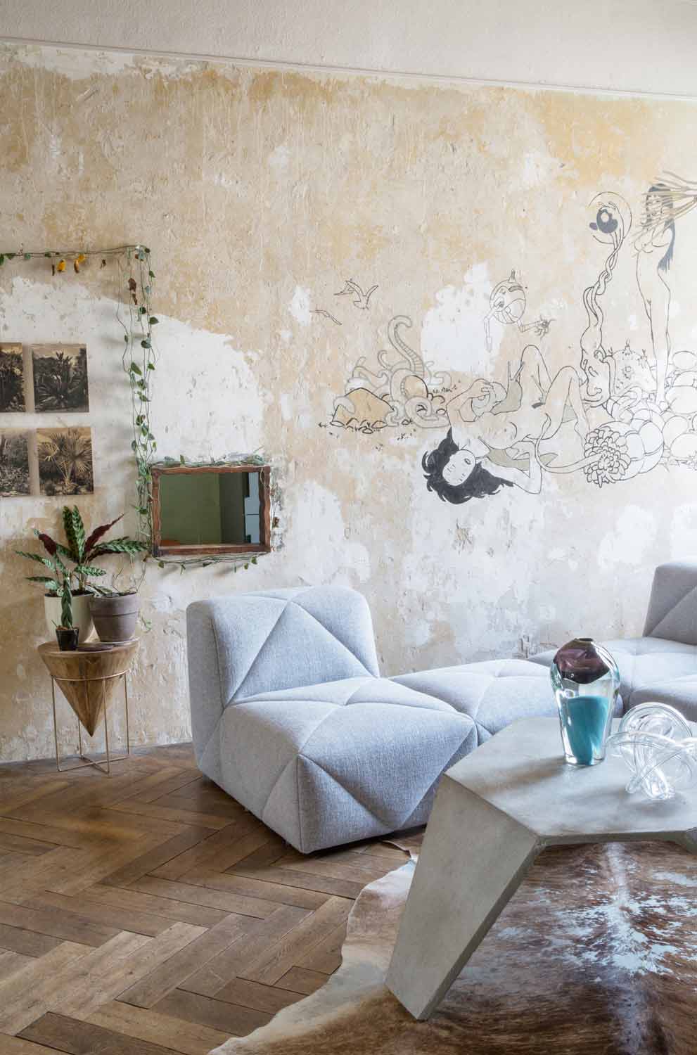 Living Room Neukölln, Wohnzimmer, Interior Design, Interieur, Couch, Sofa, Wohnzimmertisch, Designermöbel